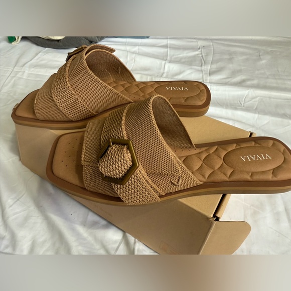 Vivaia Pillow Top Slide Sandal (Micah Tan Women's Sandals - Picture 2 of 4